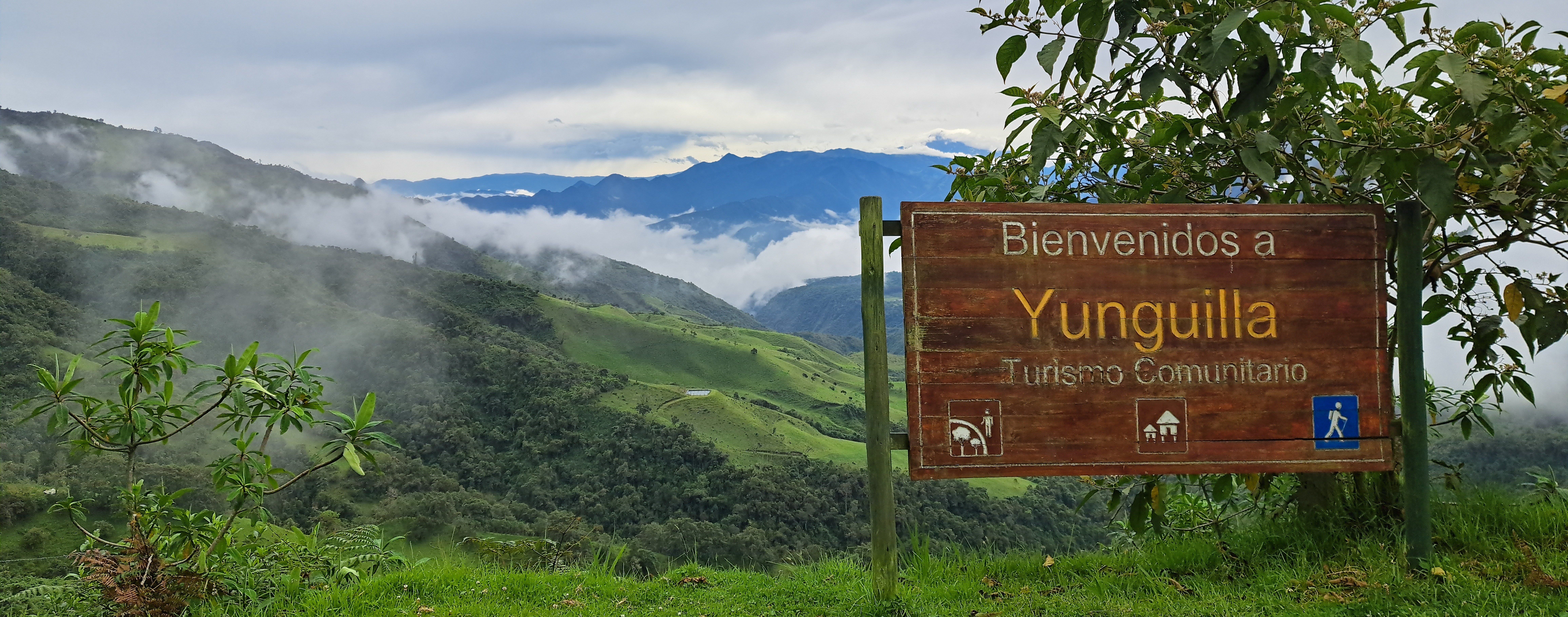 Community entrance Yunguilla Ecuador
